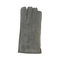 Grey - Front - Eastern Counties Leather Mens 3 Point Stitch Sheepskin Gloves