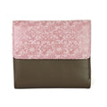 Taupe-Pink Foil - Front - Eastern Counties Leather Womens-Ladies Anais Purse With Foil Embossed Panel