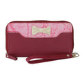 Raspberry-Pink - Front - Eastern Counties Leather Womens-Ladies Adana Purse With Bow Detail
