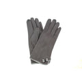Grey - Front - Eastern Counties Leather Womens-Ladies Gaby Faux Suede Touch Screen Gloves