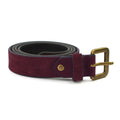 Burgundy - Front - Eastern Counties Leather Womens-Ladies Alessia Suede Waist Belt