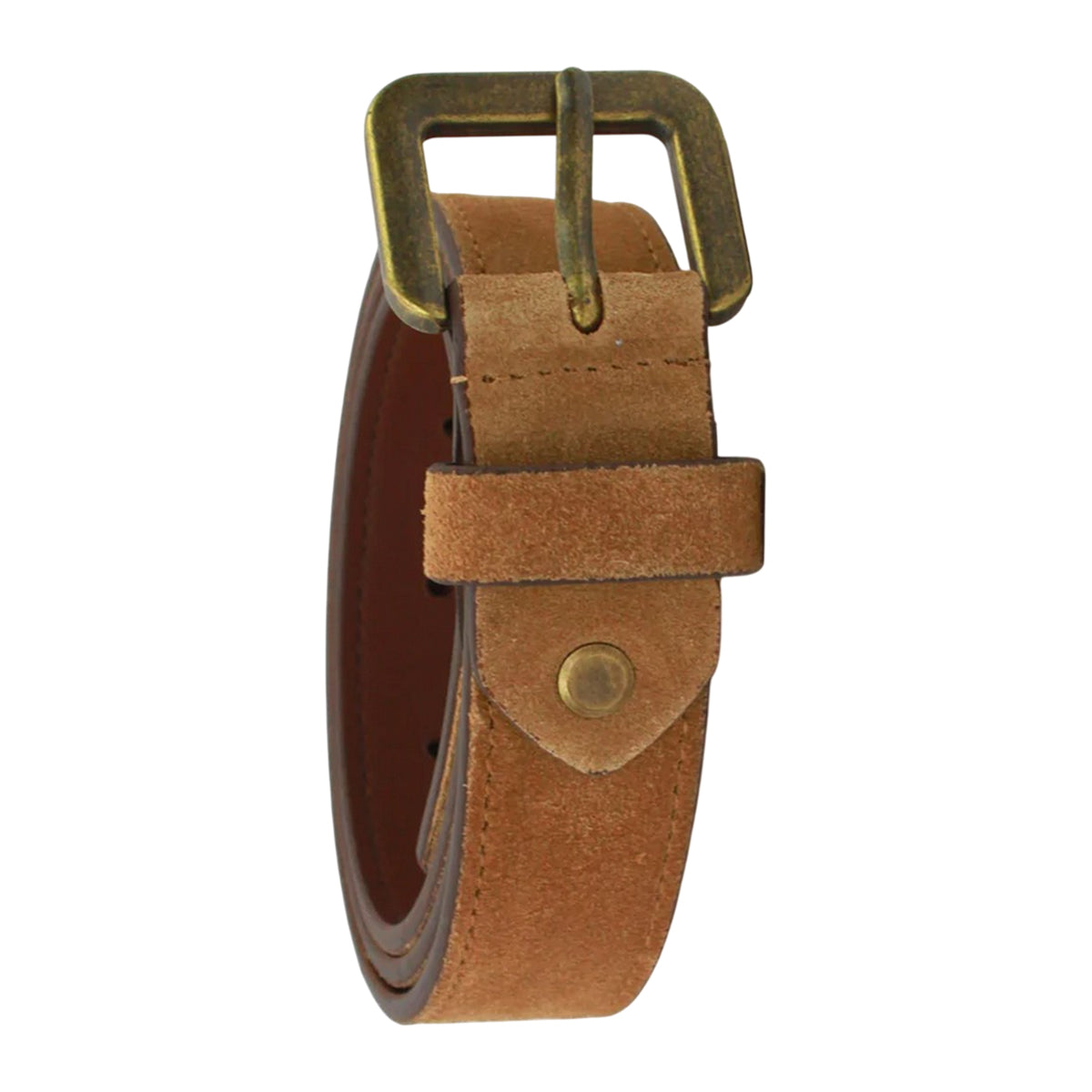 Tan - Back - Eastern Counties Leather Womens-Ladies Alessia Suede Waist Belt