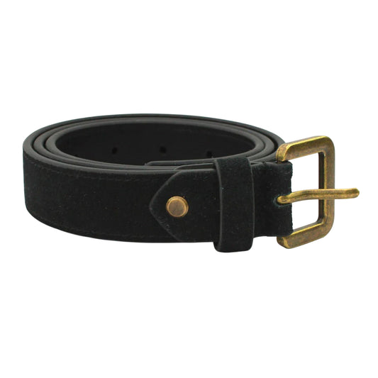 Black - Front - Eastern Counties Leather Womens-Ladies Alessia Suede Waist Belt