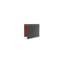 Black-Red - Side - Eastern Counties Leather Carter Leather Slimline Card Wallet
