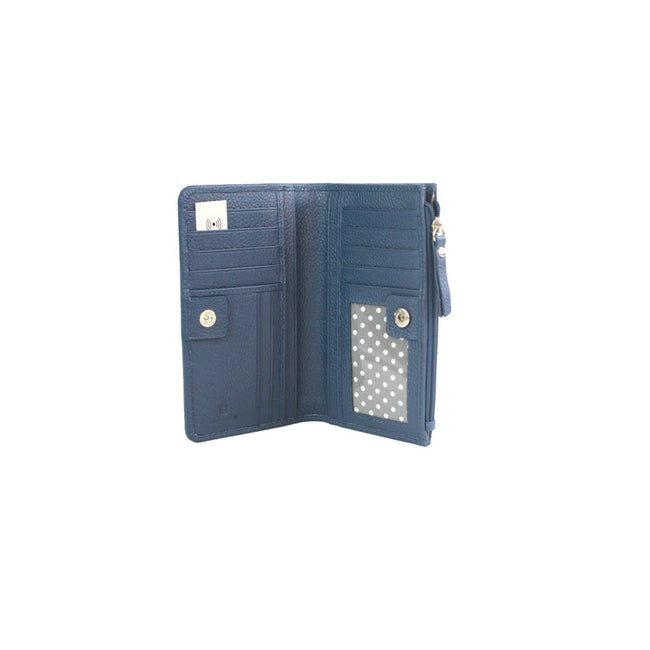Ink - Side - Eastern Counties Leather Davina Leather D-Ring Purse