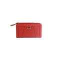 Red - Front - Eastern Counties Leather Davina Leather D-Ring Purse