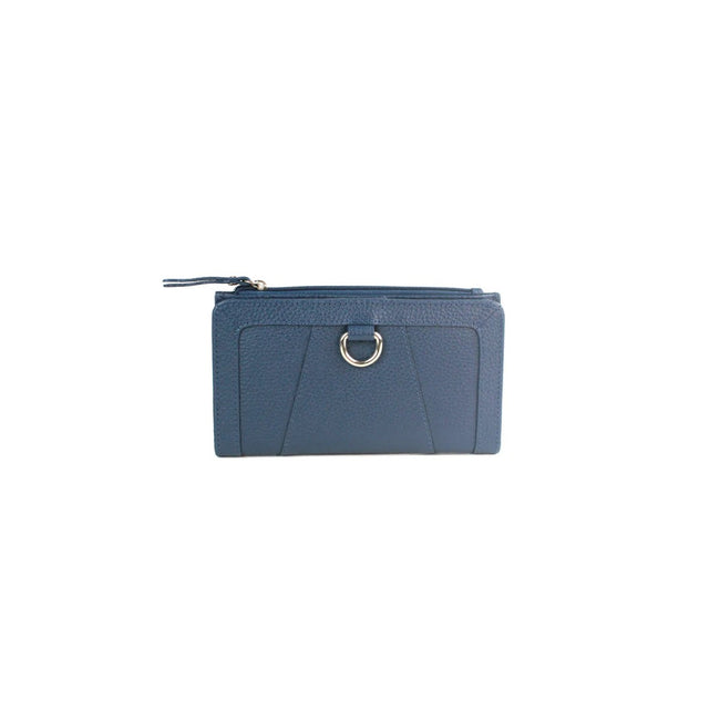Ink - Front - Eastern Counties Leather Davina Leather D-Ring Purse