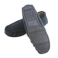 Navy - Back - Eastern Counties Leather Mens Harris Suede Moccasins