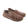 Truffle Brown - Front - Eastern Counties Leather Mens Harris Suede Moccasins