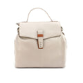 Ivory-Tan - Front - Eastern Counties Leather Katrina Leather Buckle Detail Handbag