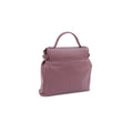 Grape-Ivory - Back - Eastern Counties Leather Katrina Leather Buckle Detail Handbag