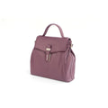 Grape-Ivory - Side - Eastern Counties Leather Katrina Leather Buckle Detail Handbag