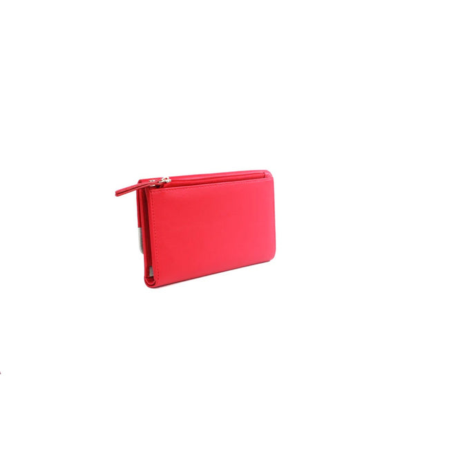 Watermelon-Ivory - Back - Eastern Counties Leather Nova Contrast Panel Leather Purse