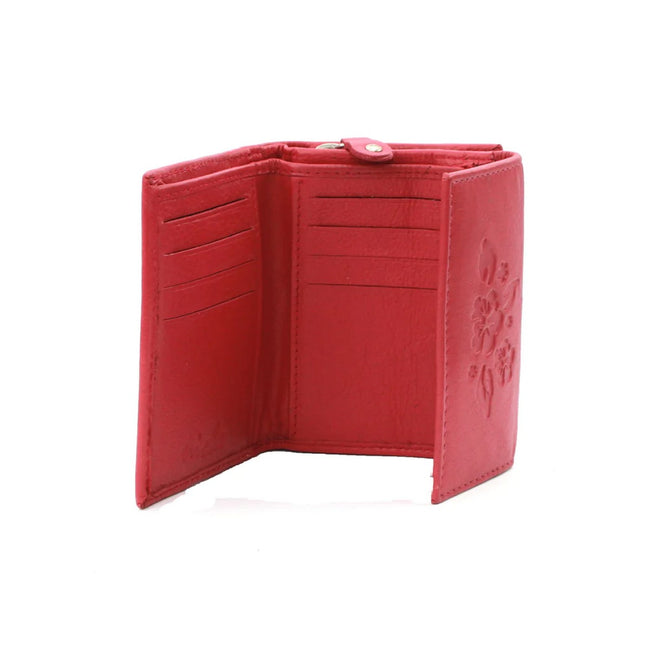 Pink - Lifestyle - Eastern Counties Leather Nina 2 Embossed Leather Purse
