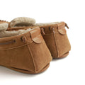 Chestnut - Back - Eastern Counties Leather Mens Owen Berber Suede Moccasins