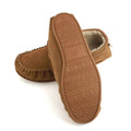 Chestnut - Side - Eastern Counties Leather Mens Owen Berber Suede Moccasins