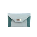Aqua Blue - Front - Eastern Counties Leather Savannah Envelope Leather Purse