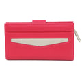 Pink-Grey - Front - Eastern Counties Leather Hayley Leather Purse