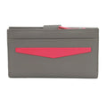 Grey-Pink - Front - Eastern Counties Leather Hayley Leather Purse