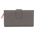 Grey-Pink - Back - Eastern Counties Leather Hayley Leather Purse