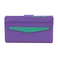 Violet-Turquoise - Front - Eastern Counties Leather Hayley Leather Purse