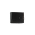 Black - Front - Eastern Counties Leather Unisex Adult Grayson Bi-Fold Leather Contrast Piping Wallet