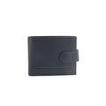 Navy-Green - Front - Eastern Counties Leather Unisex Adult Grayson Bi-Fold Leather Contrast Piping Wallet