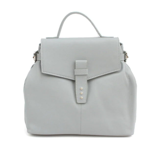 Grey - Front - Eastern Counties Leather Womens-Ladies Noa Leather Handbag