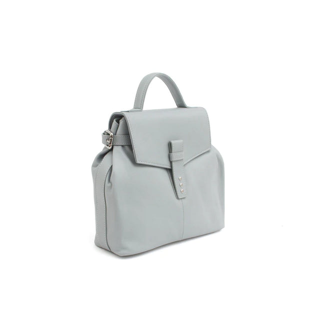 Grey - Side - Eastern Counties Leather Womens-Ladies Noa Leather Handbag