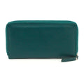 Teal-Ivory - Back - Eastern Counties Leather Womens-Ladies Rachel Laser Cut Leather Purse