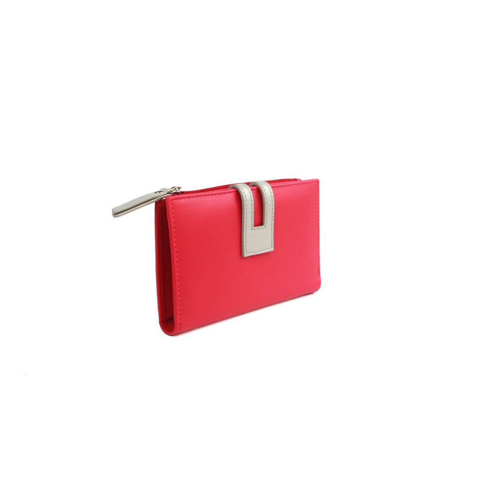 Watermelon - Pack Shot - Eastern Counties Leather Rebecca Contrast Purse