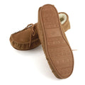 Chestnut - Back - Eastern Counties Leather Mens Joel Suede Moccasins