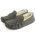 Grey - Front - Eastern Counties Leather Mens Joel Suede Moccasins