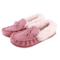 Blush - Front - Eastern Counties Leather Womens-Ladies Willow Suede Moccasins