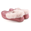 Blush - Side - Eastern Counties Leather Womens-Ladies Willow Suede Moccasins