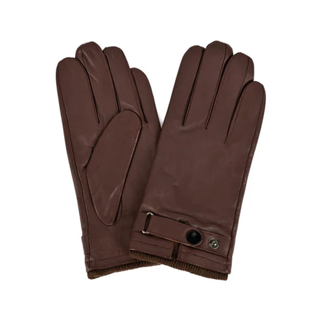 Brown - Front - Eastern Counties Leather Unisex Adult Premium Leather Driving Gloves