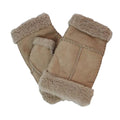 Beige - Front - Eastern Counties Leather Womens-Ladies Glitten Sheepskin Mittens