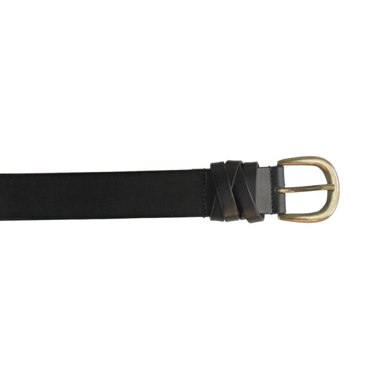 Black - Front - Eastern Counties Leather Womens-Ladies Lisa Plain Leather Waist Belt