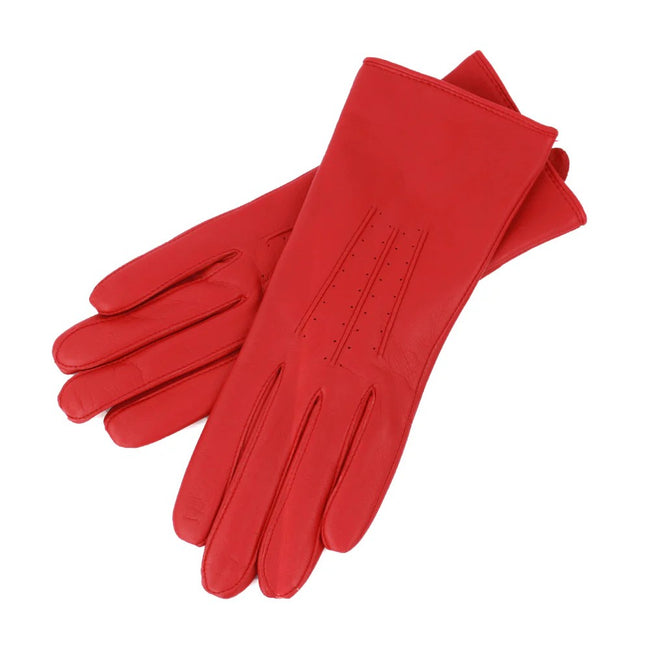 Red - Front - Eastern Counties Leather Womens-Ladies Serena Leather Gloves