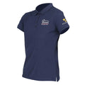 Navy - Side - Aubrion Womens-Ladies Logo Polo Shirt