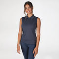 Navy - Side - Shires Womens-Ladies Sleeveless Technical Top