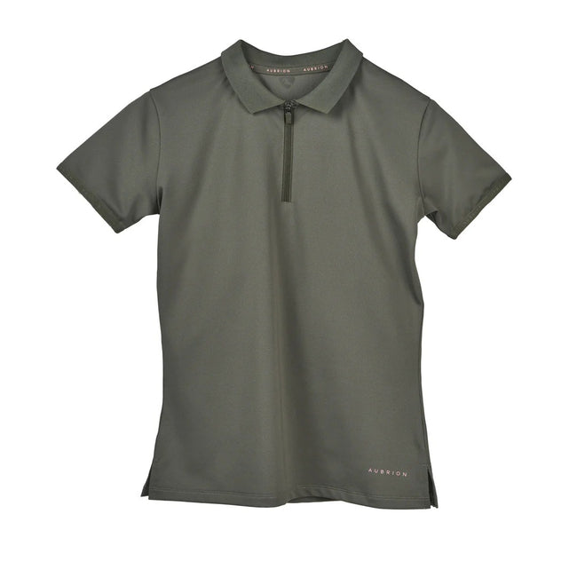 Olive - Front - Aubrion Childrens-Kids Poise Technical Top