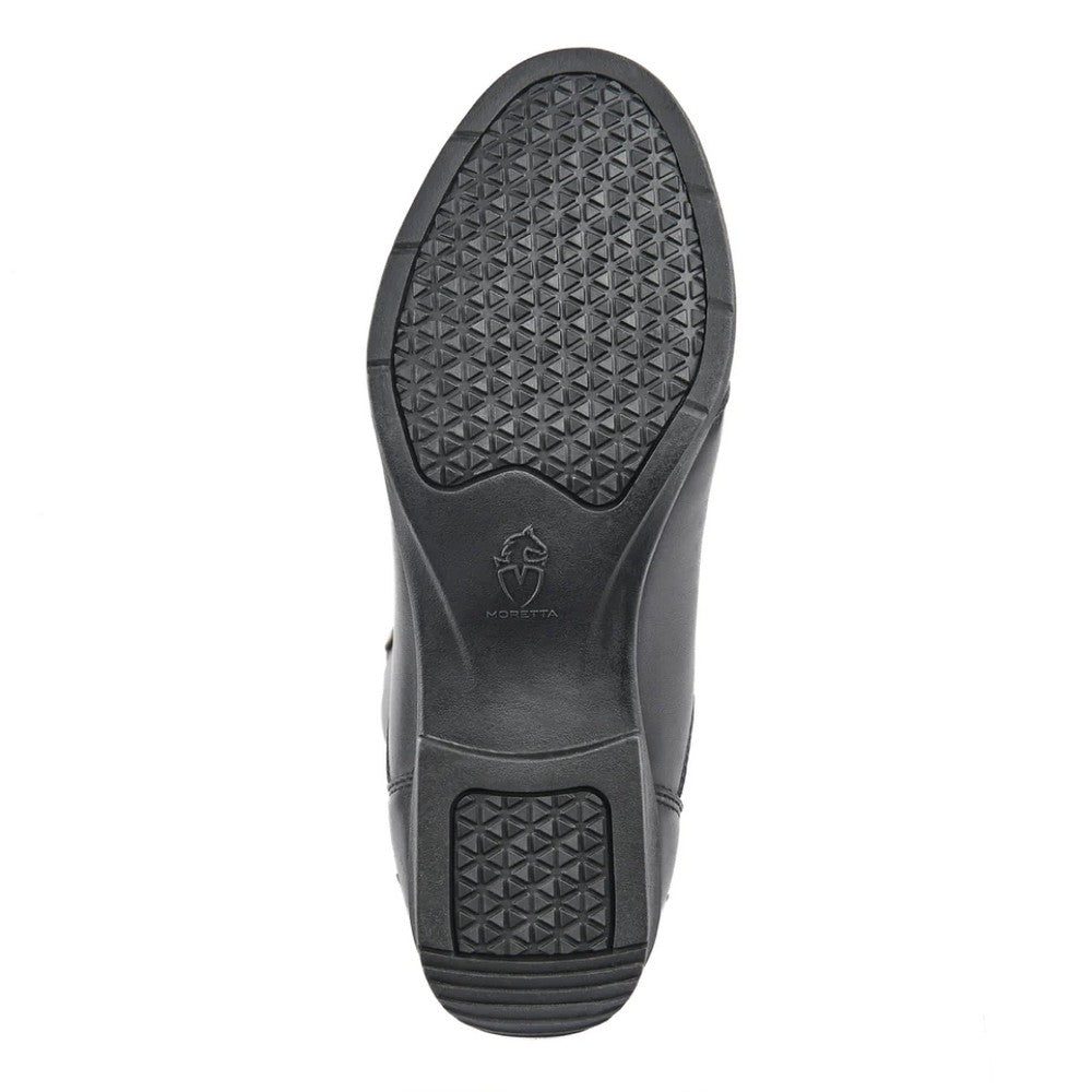 Black - Lifestyle - Moretta Womens-Ladies Carla Leather Long Riding Boots