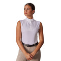 White - Side - Aubrion Womens-Ladies Sleeveless Stock Shirt
