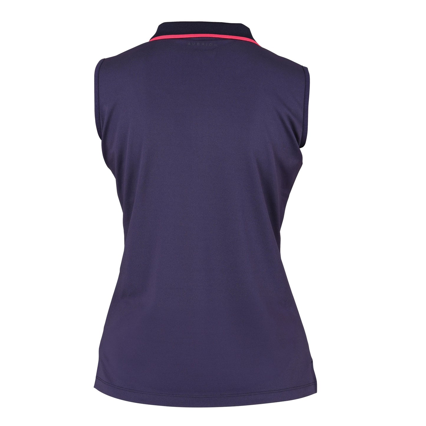 Navy - Back - Aubrion Womens-Ladies Poise Sleeveless Polo Shirt