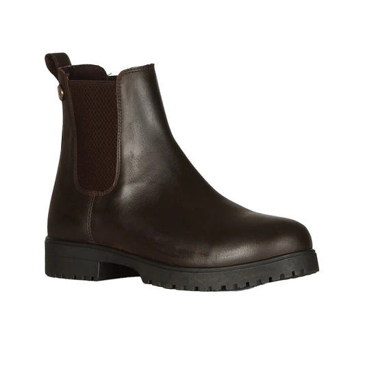 Brown - Front - Moretta Womens-Ladies Forio Leather Dealer Boots