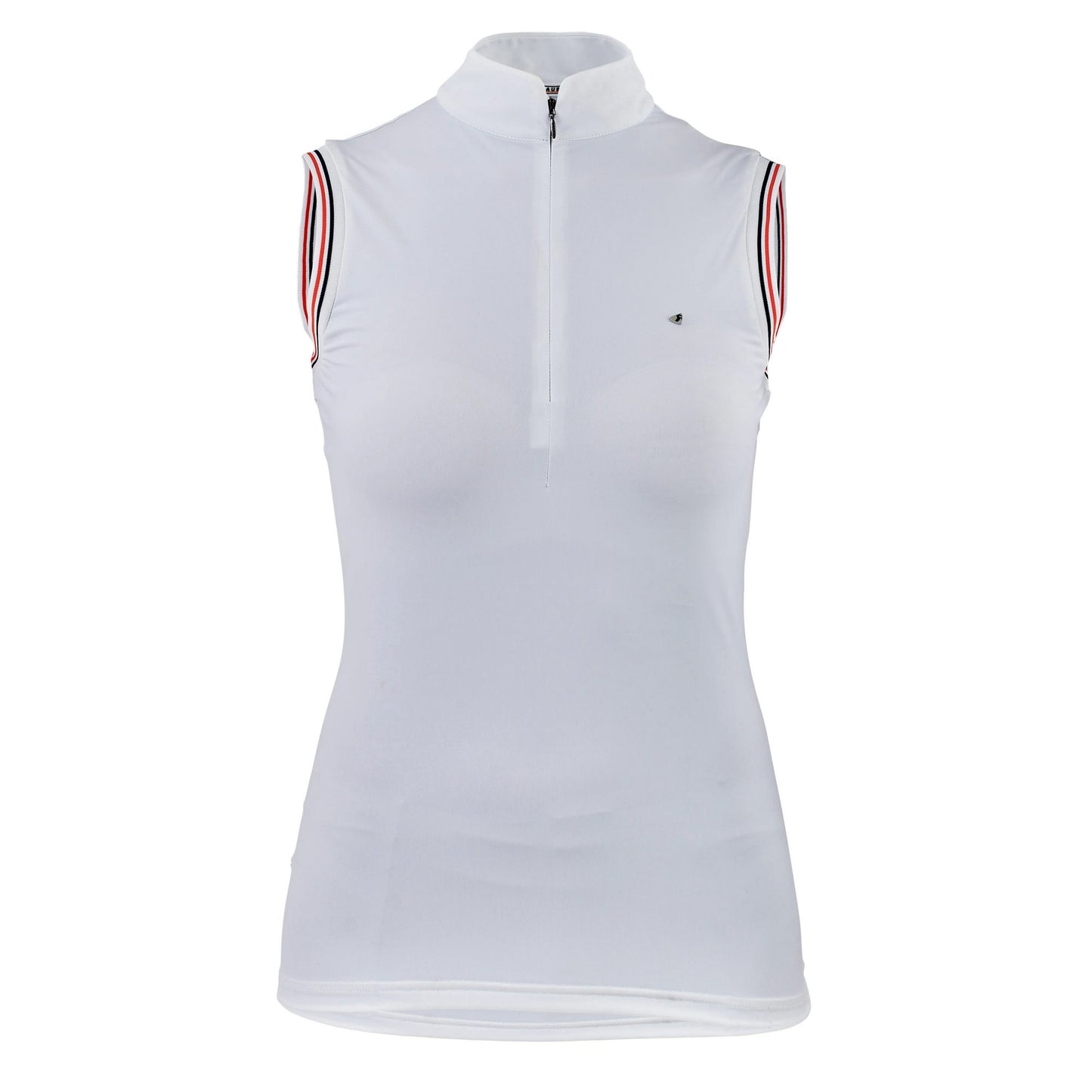 White - Front - Aubrion Girls Arcaster Sleeveless Shirt