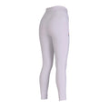 White - Back - Aubrion Womens-Ladies Optima Horse Riding Tights