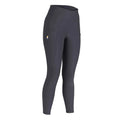 Black - Front - Aubrion Womens-Ladies Optima Horse Riding Tights