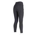 Black - Back - Aubrion Womens-Ladies Optima Horse Riding Tights